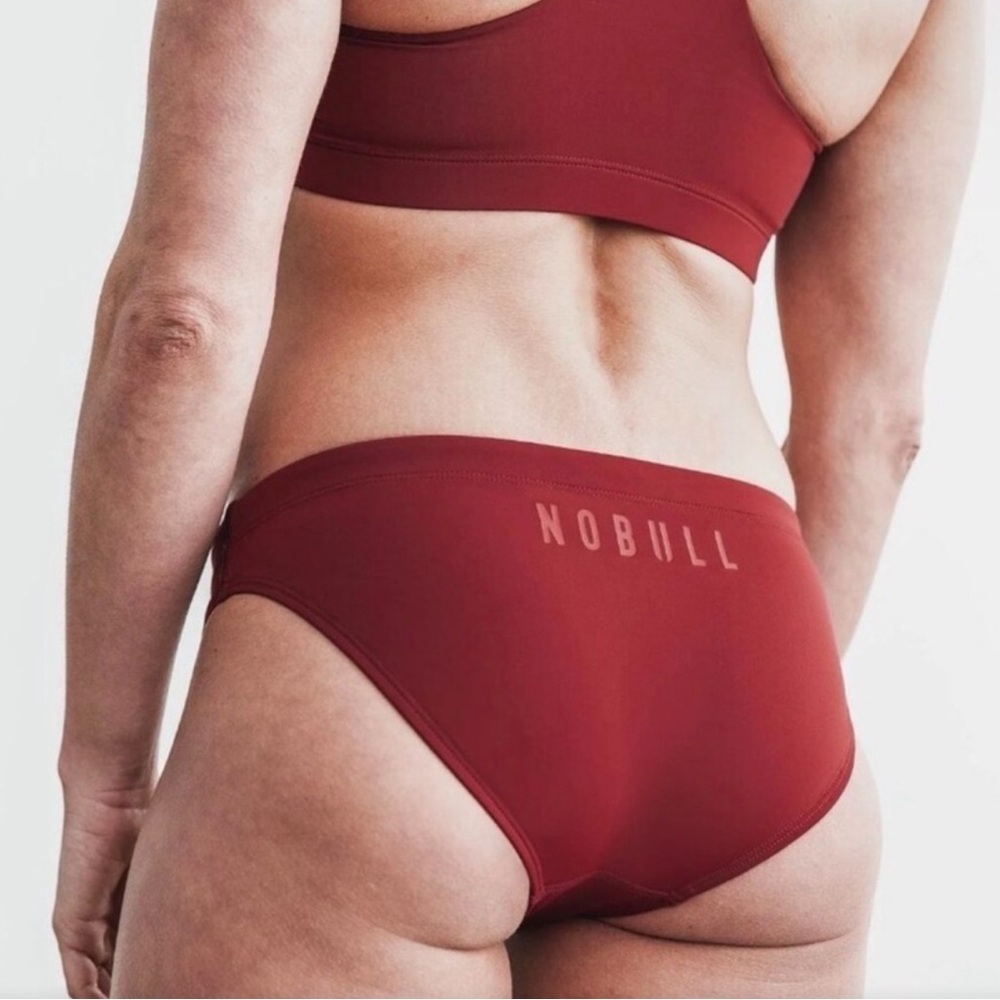 NWT NOBULL Women's Swim Bikini BOTTOM ONLY ♥️ - Medium - Wine (Red)